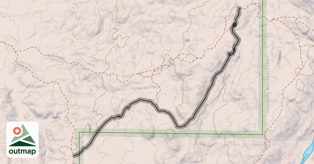 Map of Upper 50 Year/Deer Camp Loop