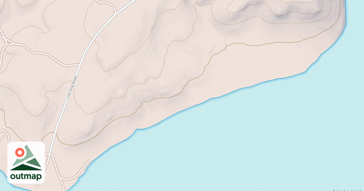 Map of LOST DOG DISPERSED A