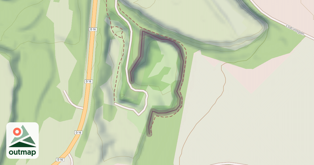Map of Climbing Crag