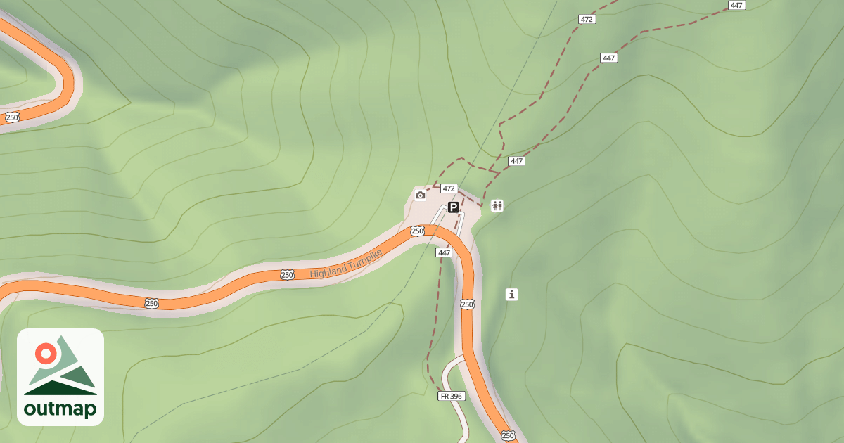 Map of CONFEDERATE BREASTWORKS