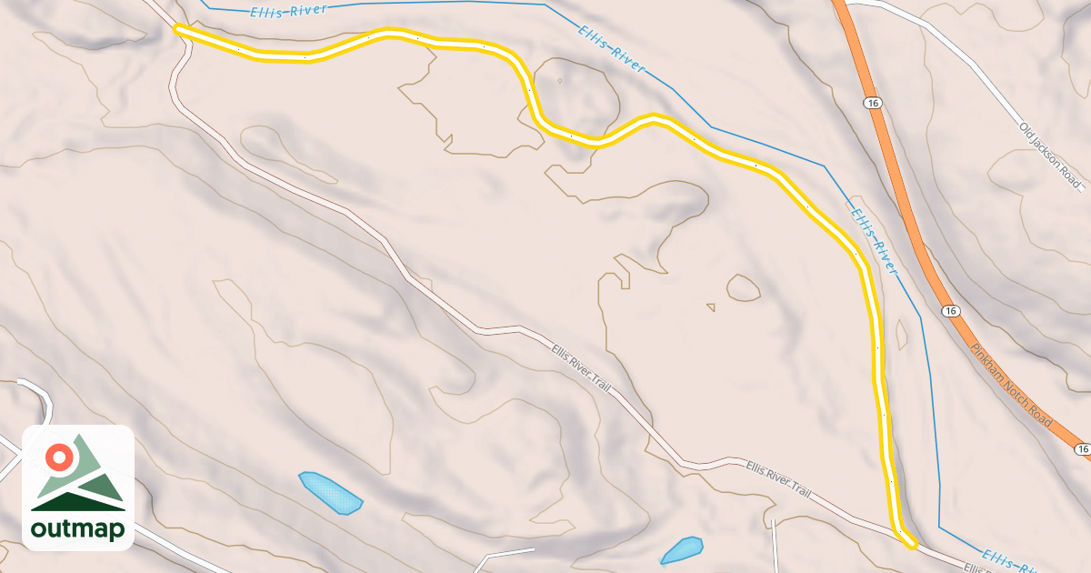 Map of Ellis River Trail