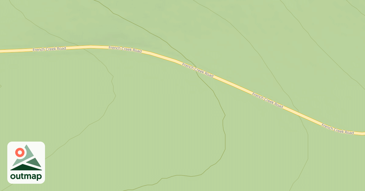 Map of FRENCH CREEK SPUR 1M