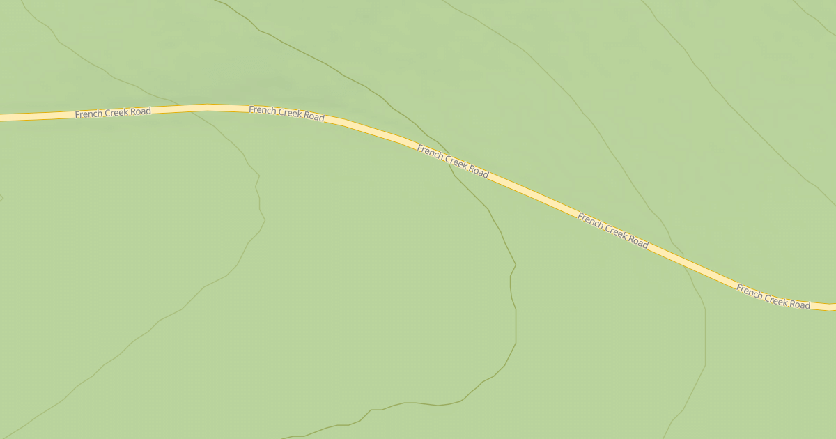 Map preview of FRENCH CREEK SPUR 1M