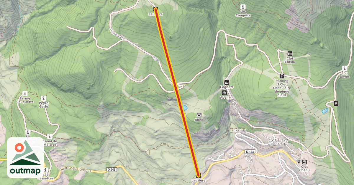Map of Lauzière