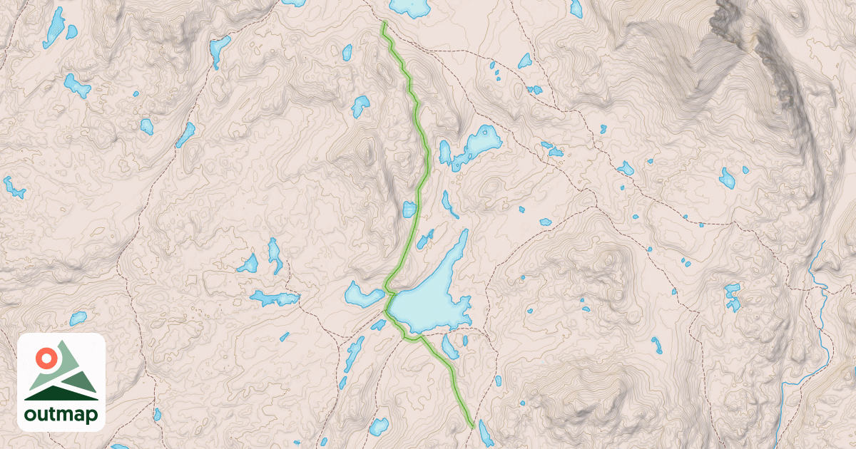 Map of Silver Lake Trail