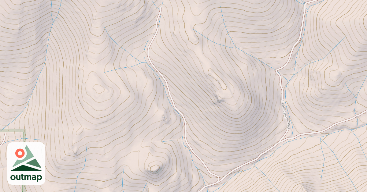 Map of DARK CANYON SPUR