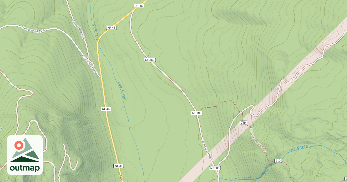Map of RED LAKE T.H.