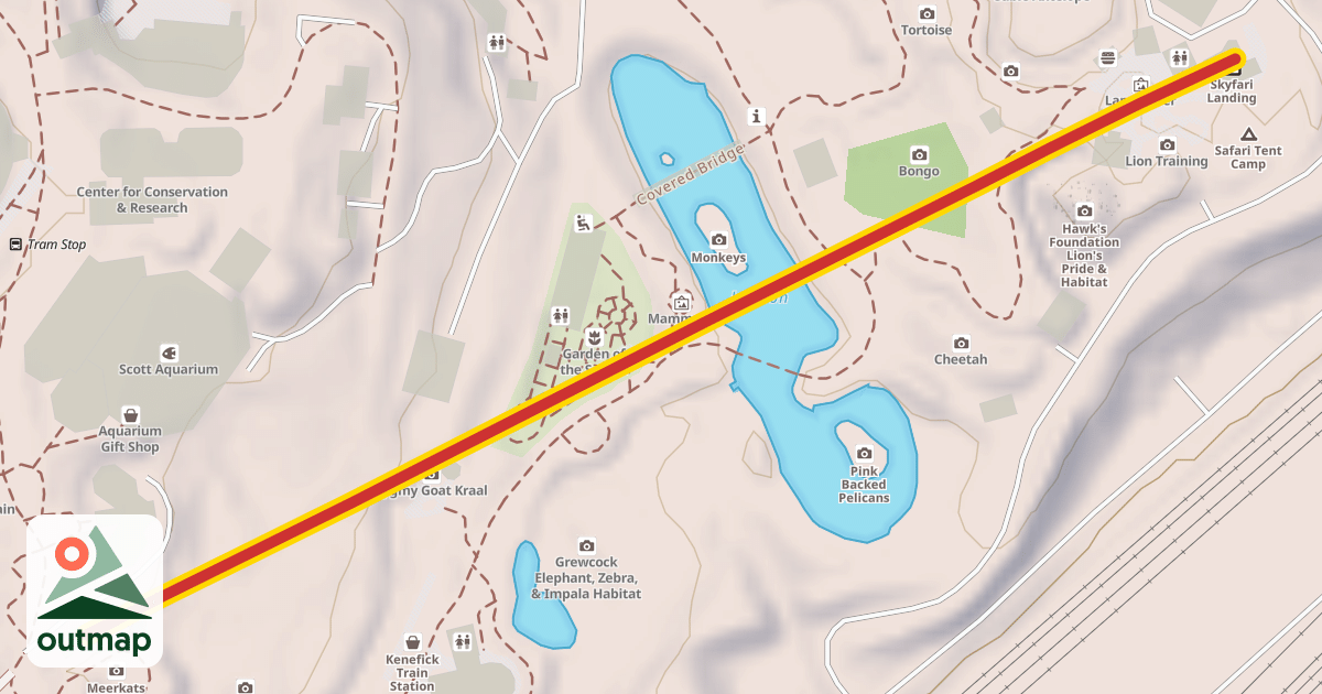Map of Skyfari in Douglas