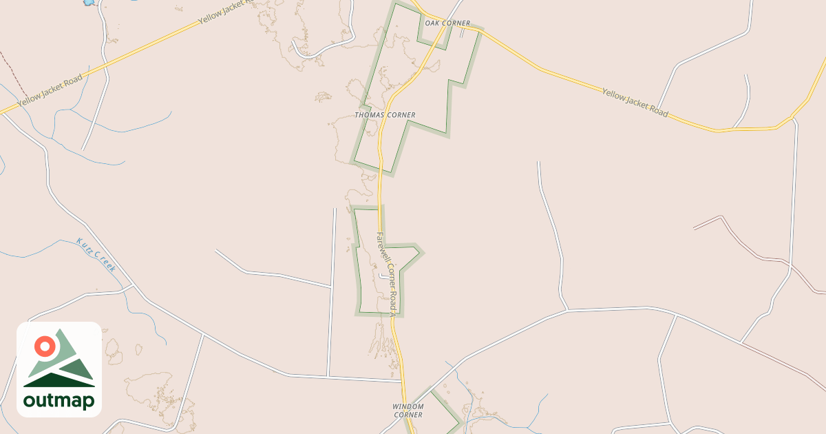 Map of FAREWELL CORNER