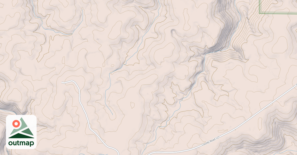 Map of COLD ROCK HOLLOW SPUR A