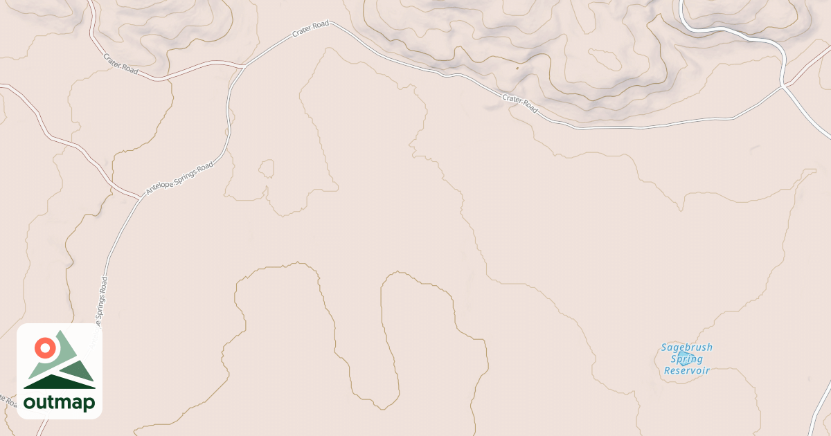 Map of NORTH ANTELOPE SPRINGS