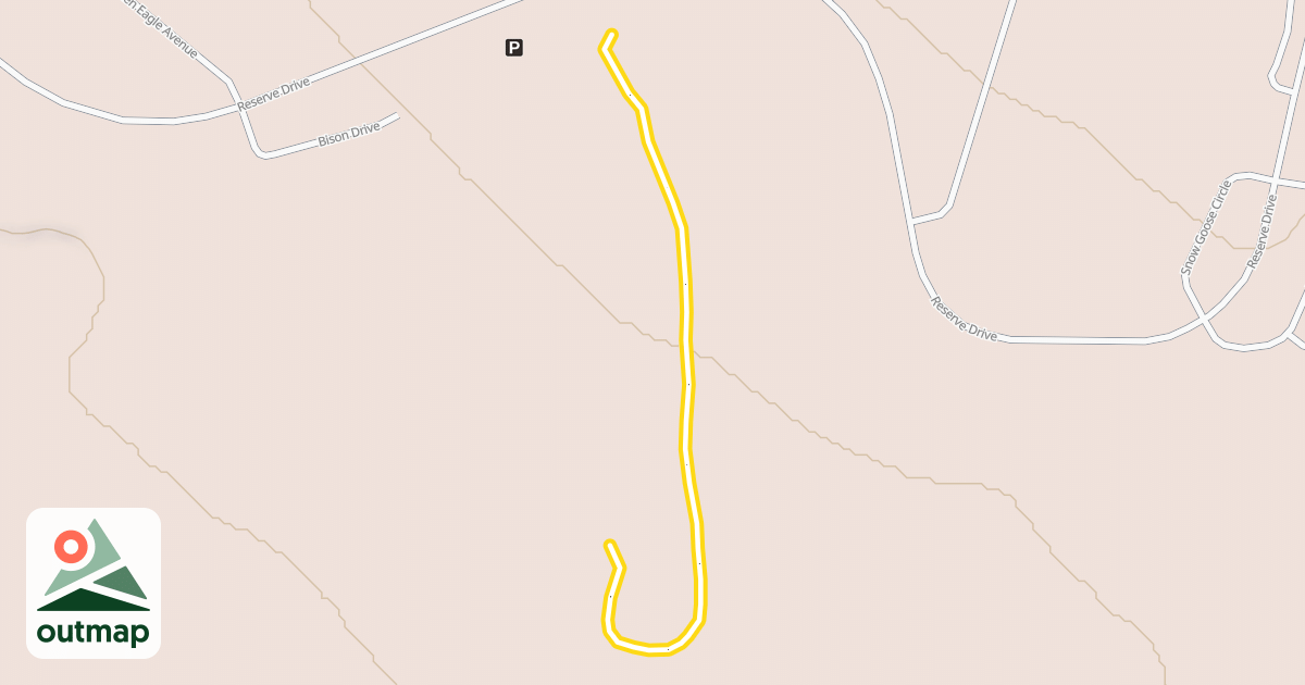 Map of Teton Reserve Nordic Trail