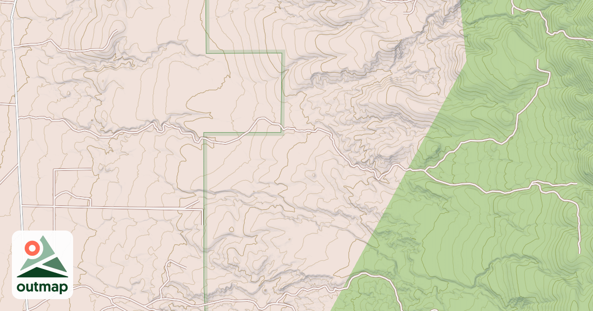 Map of LONG DRY CANYON ROAD
