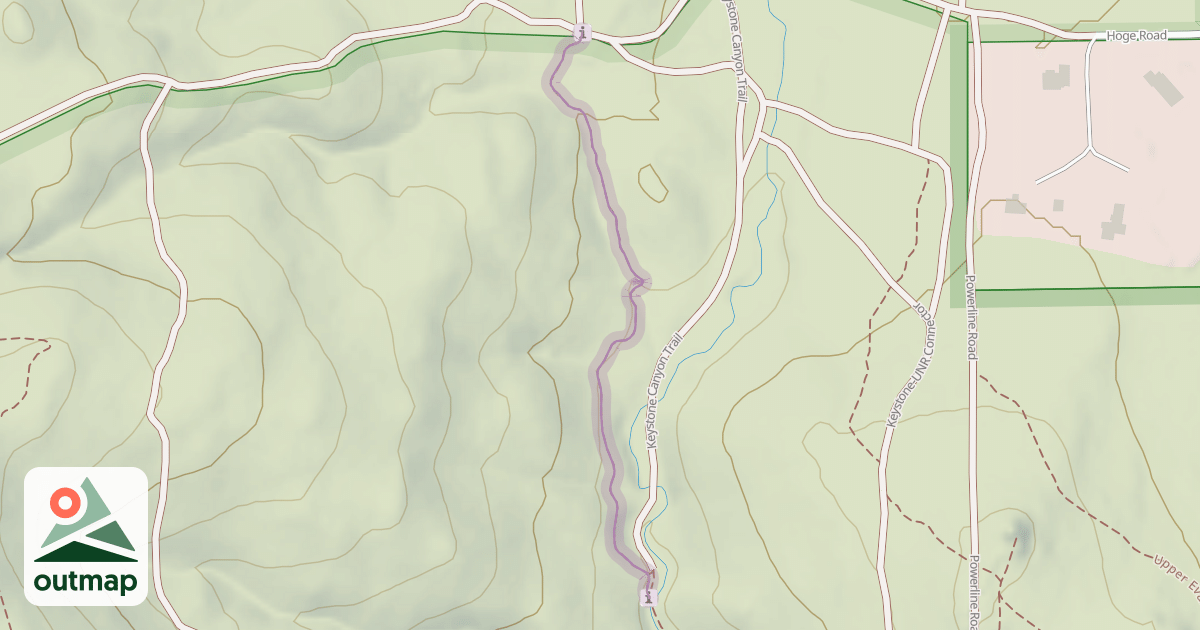Map of Total Recall Trail