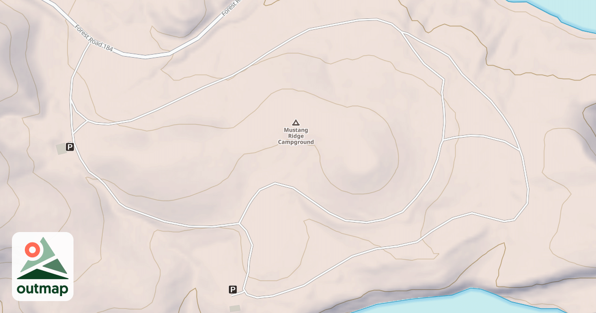Map of MUSTANG RIDGE C G
