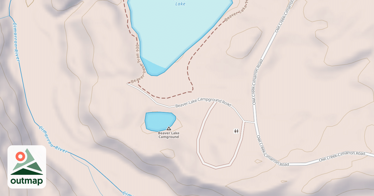 Map of BEAVER LAKE CG