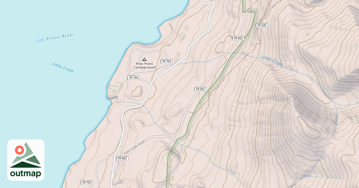 Map of EAST CRK