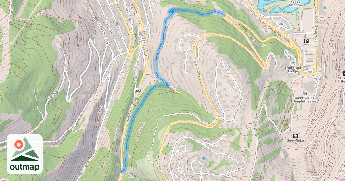 Map of Rossi Hill Trail