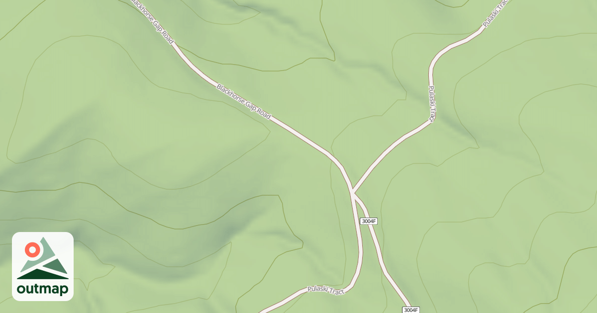 Map of BLACKHORSE GAP  WEST