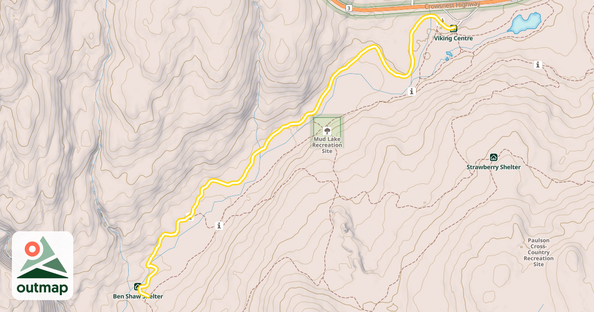 Map of Booty's Trail