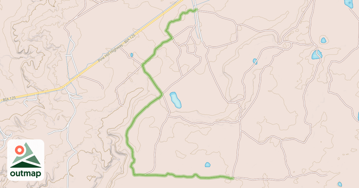 Map of Indian Service Rd. -BIA 5012