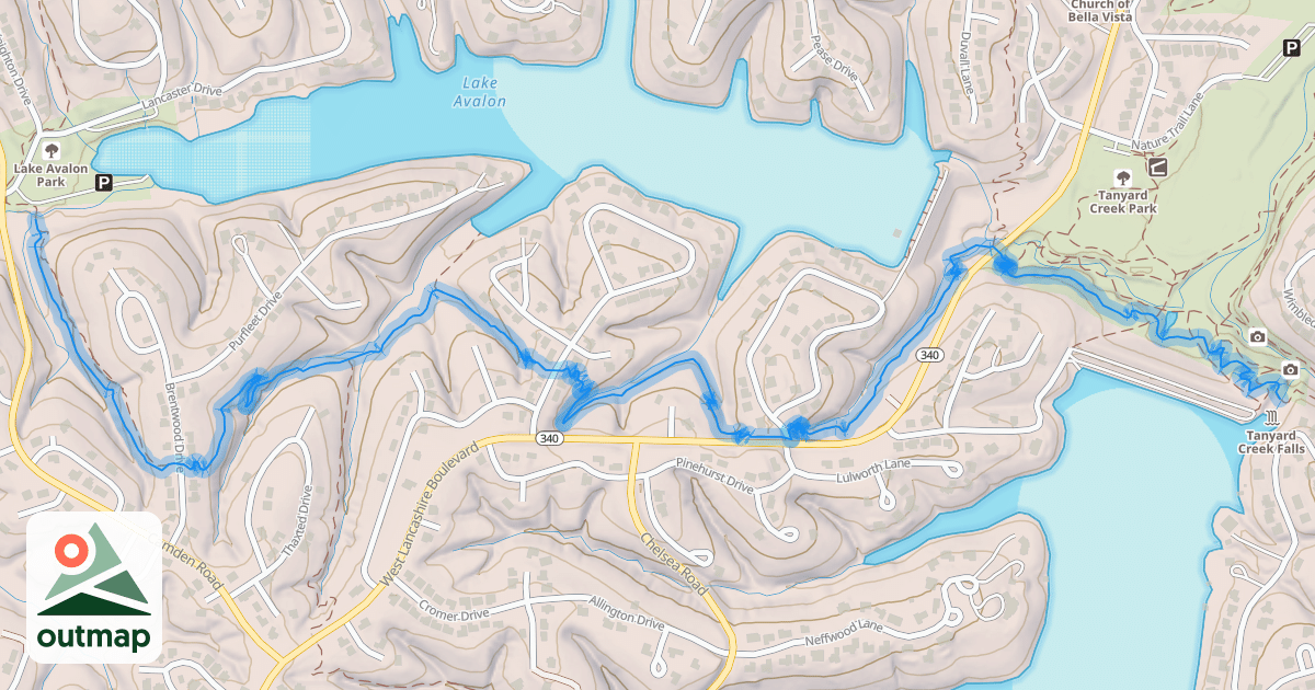 Map of Lago Vista-East