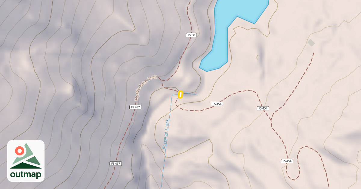 Map of Bozeman Creek Trail