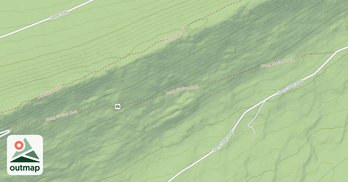 Map of Rothrock State Forest Seven Mountains Snowmobile Trails