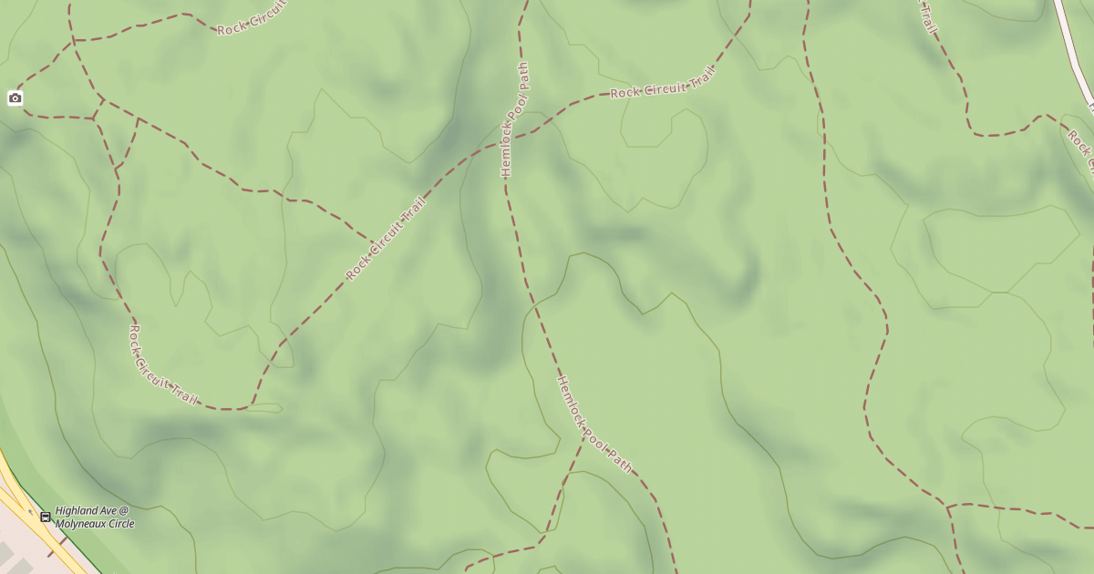 Map preview of Hemlock Pool Path