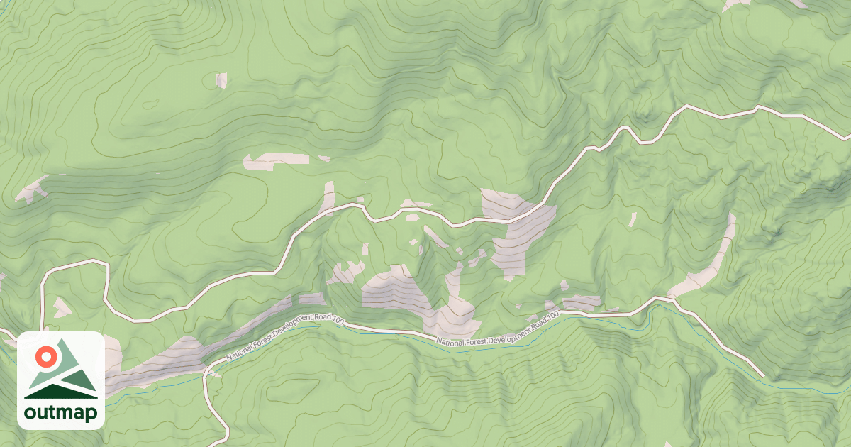 Map of USFS National Forest System Roads {4740ACE0-A305-4B37-9C58-FC9C3A1FA4F8}