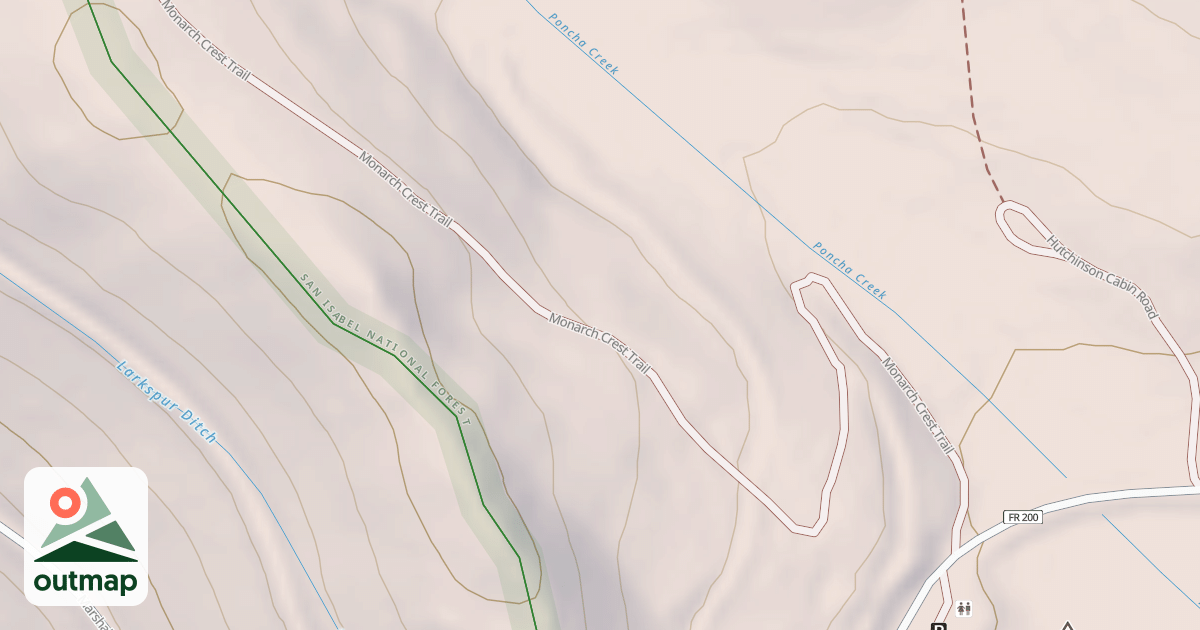 Map of COLORADO TRAIL