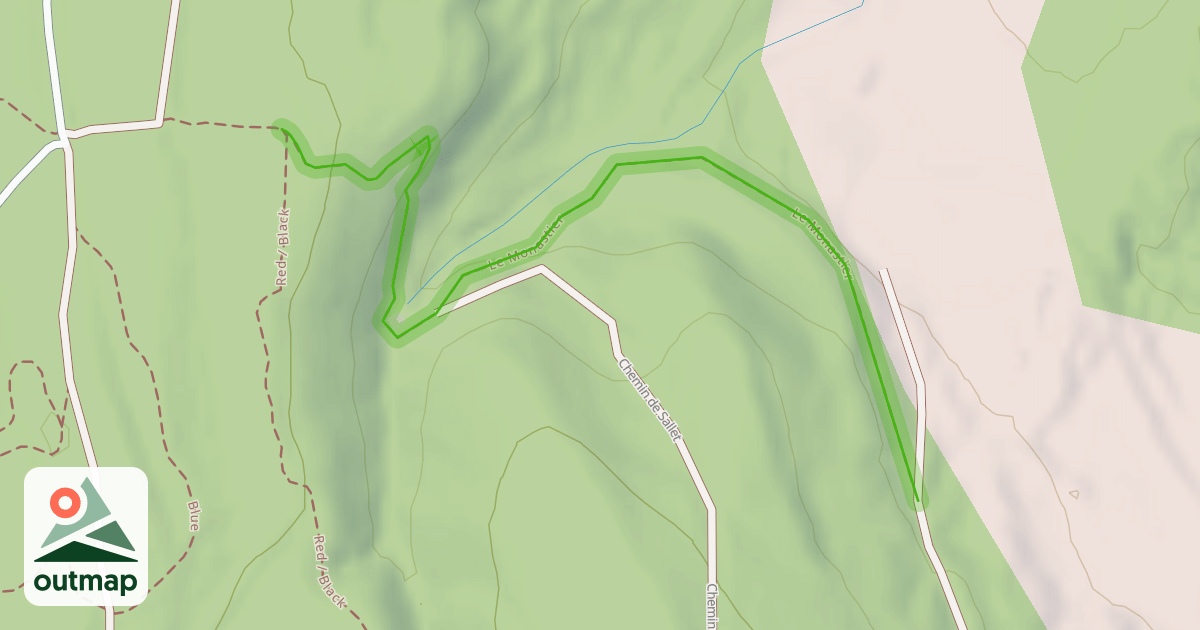 Map of Le Monastier
