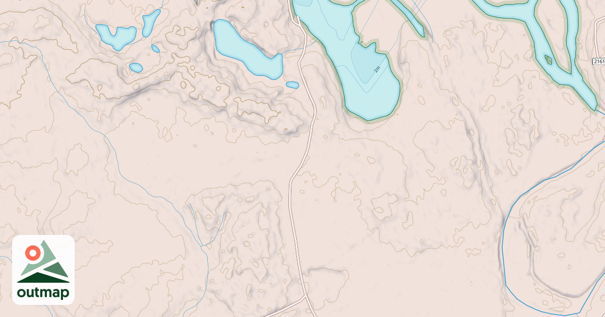 Map of NORTH BLIND RIVER
