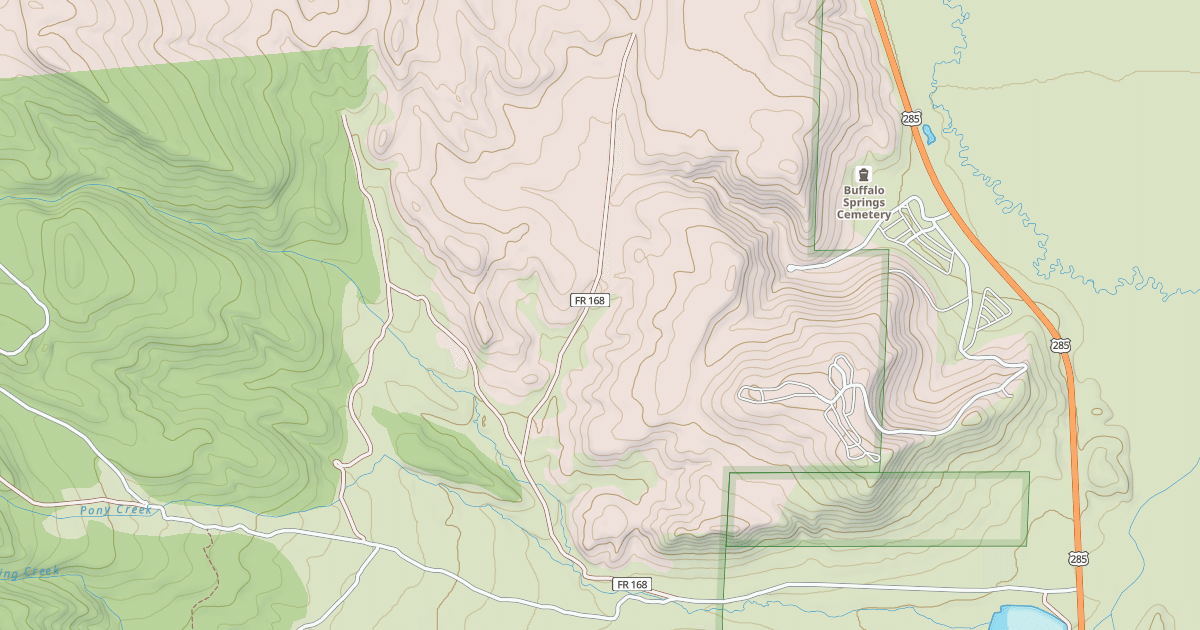Map preview of PONDEROSA