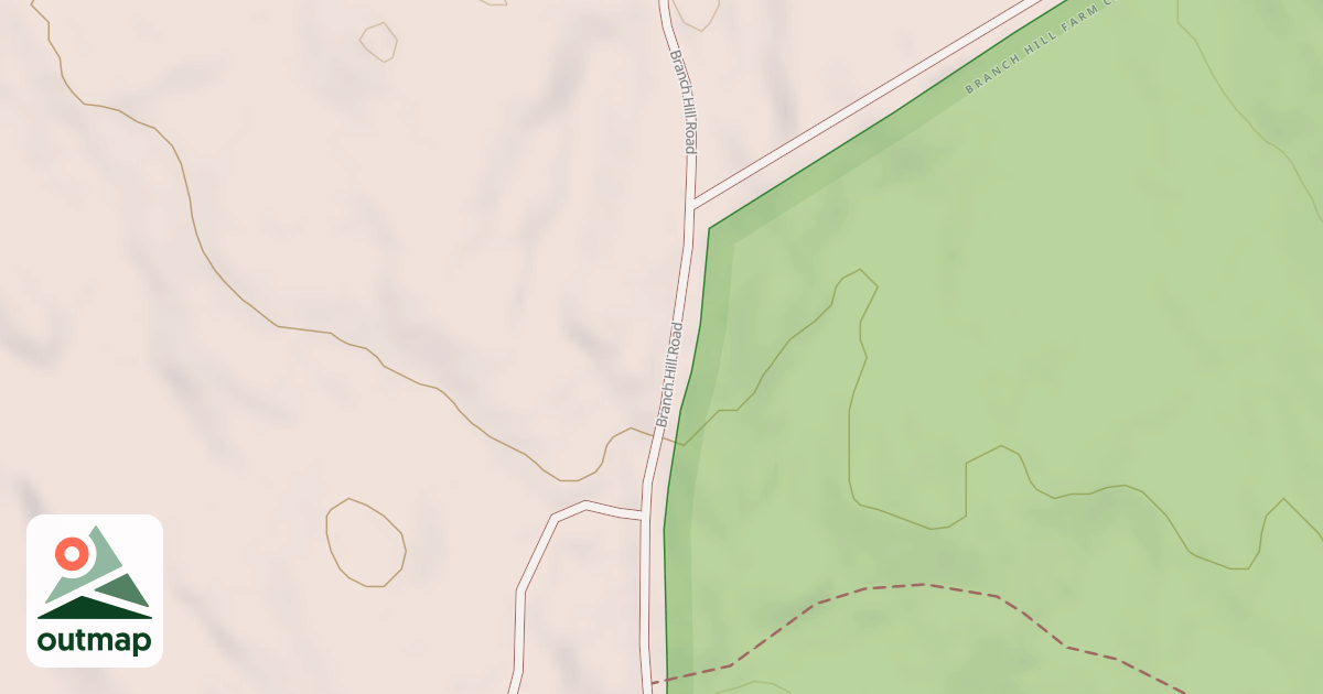Map of Branch Hill Rd