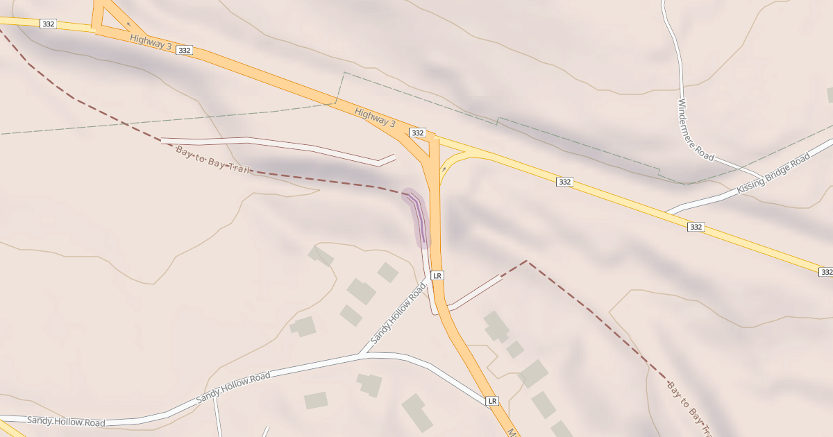 Map preview of Bay to Bay Trail