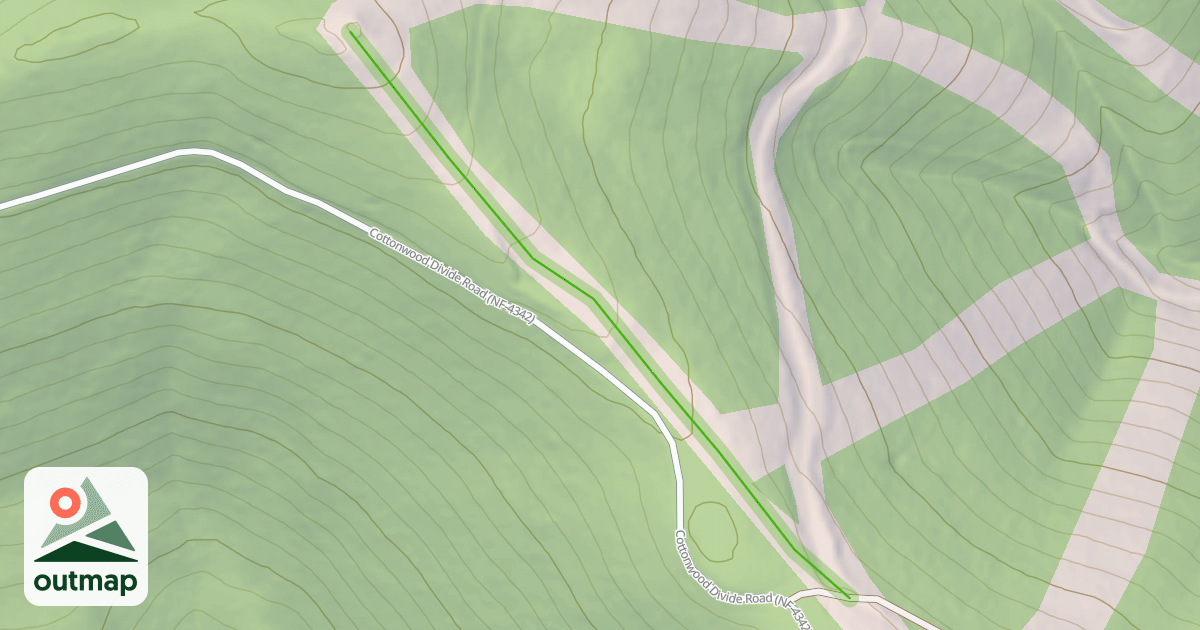 Map of Quartzite Ridge