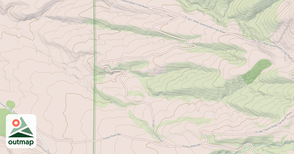 Map of WEST GOVT-WEST OAK