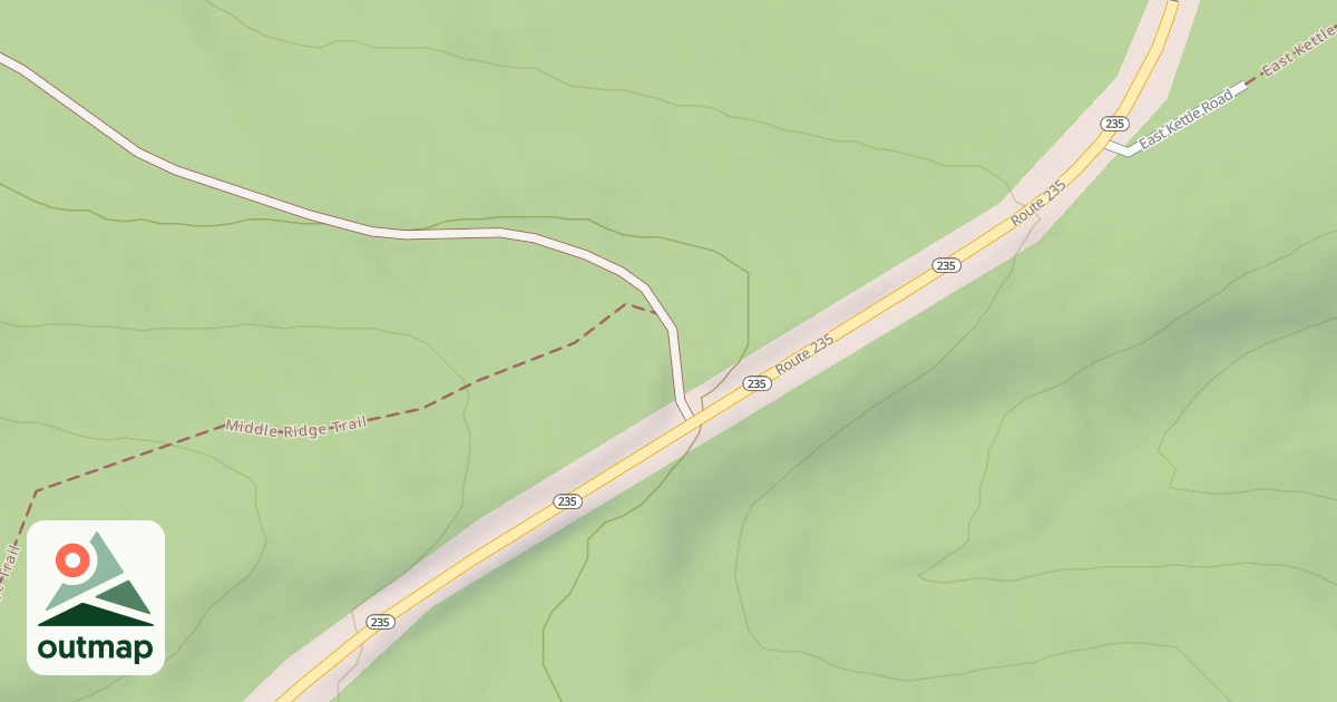 Map of East Kettle ATV Trail System