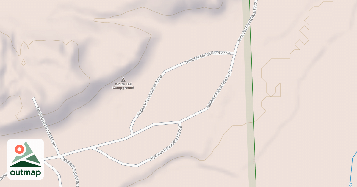 Map of WHITETAIL CAMPGROUND LOOP A