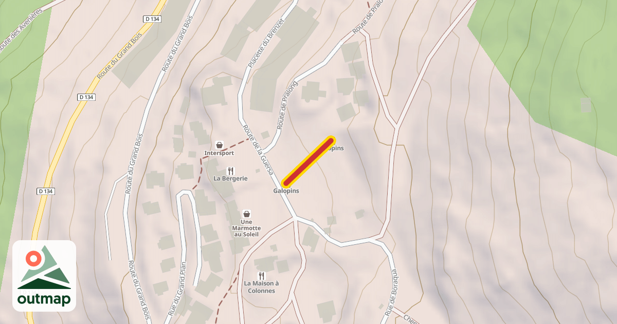 Map of Galopins