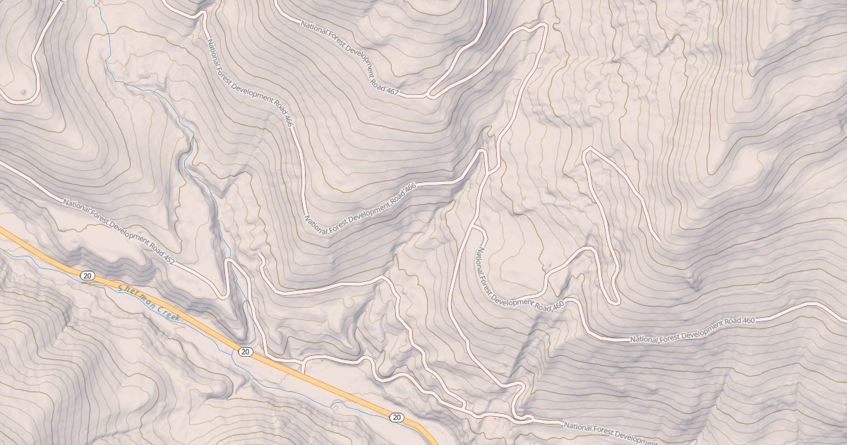 Map preview of GRAVES MTN