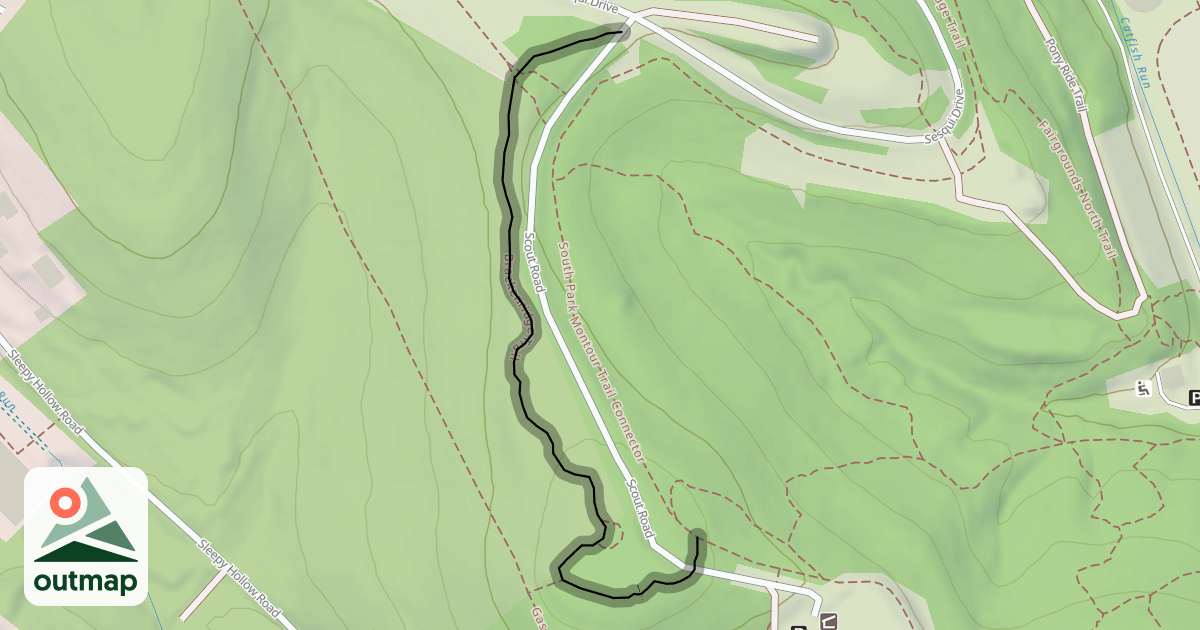 Map of Brackenridge Trail