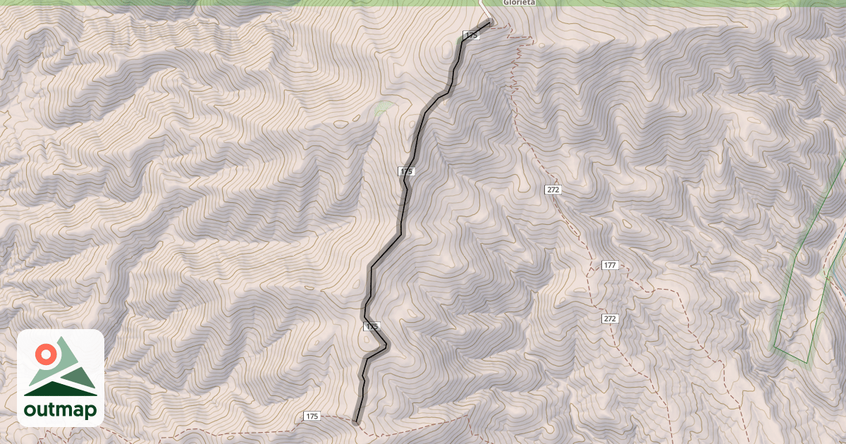 Map of Baldy Trail (175) / Secret