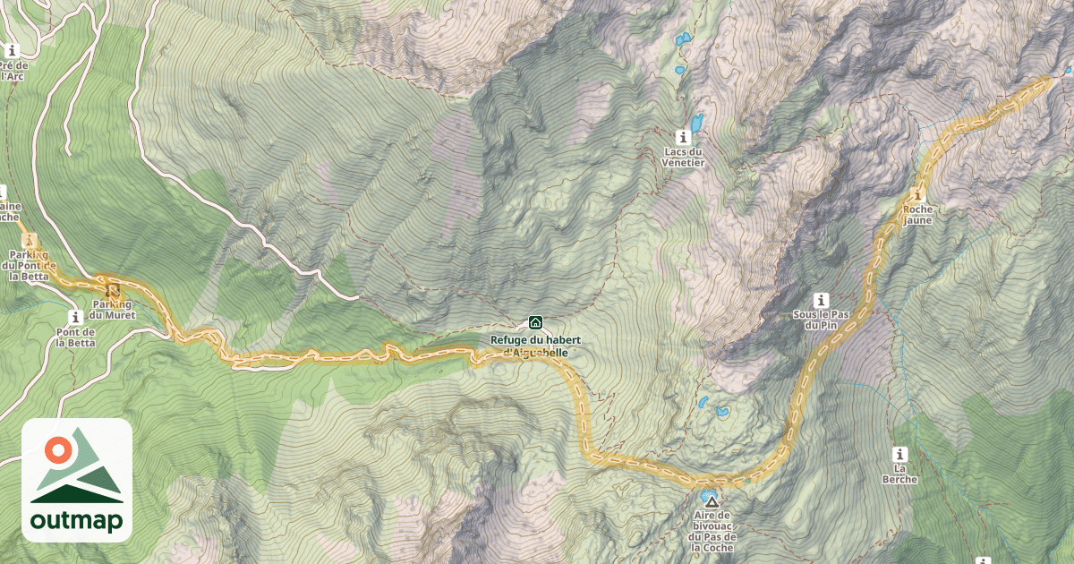 Map of Col de la Vache — Prabert