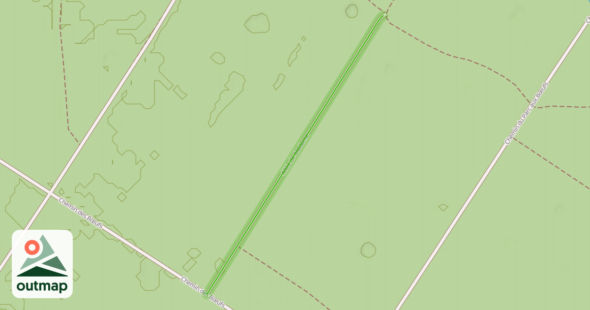 Map of Allée de Madame