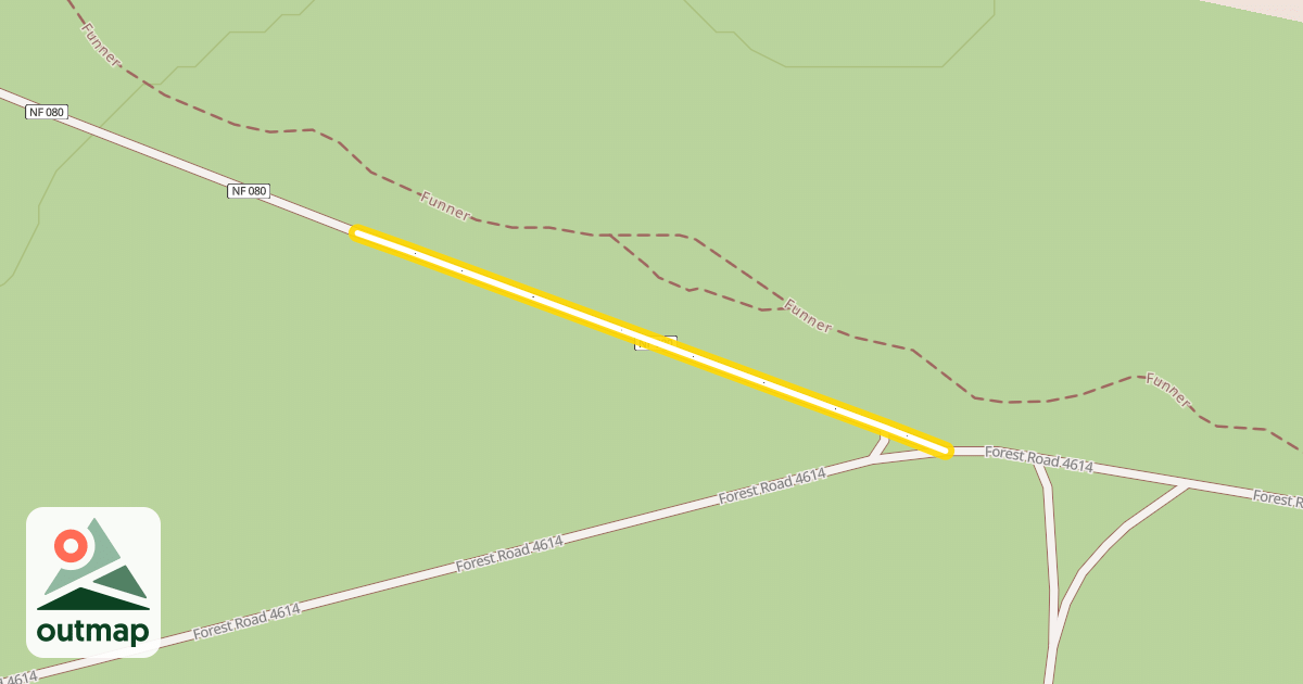 Map of Forest Road 4614-080