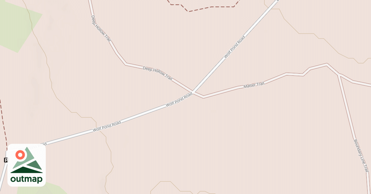 Map of Haldeman & Greenland Tracts - Snowmobile Trails