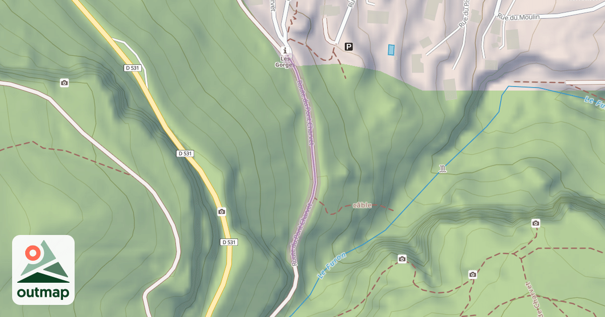 Map of Route du Pont Charvet