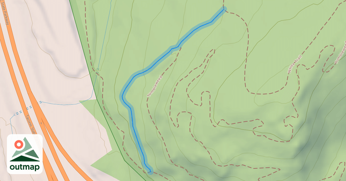 Map of Blue/White Connector Trail